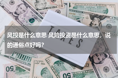 风投是什么意思 风险投资是什么意思，说的通俗点好吗？