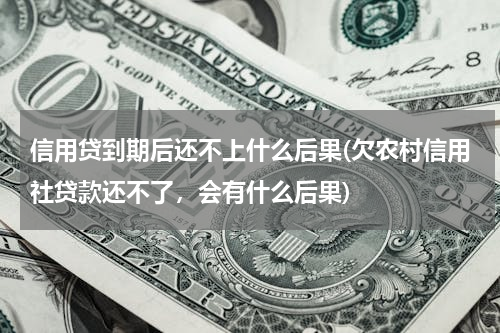 信用贷到期后还不上什么后果(欠农村信用社贷款还不了，会有什么后果)