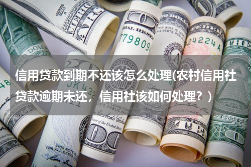 信用贷款到期不还该怎么处理(农村信用社贷款逾期未还，信用社该如何处理？)