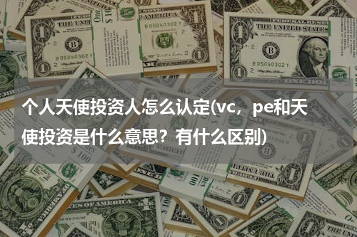 个人天使投资人怎么认定(vc，pe和天使投资是什么意思？有什么区别)