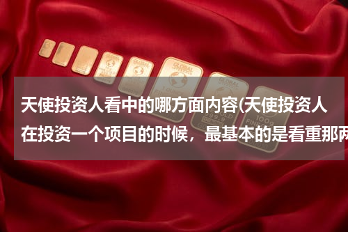 天使投资人看中的哪方面内容(天使投资人在投资一个项目的时候，最基本的是看重那两样东西)