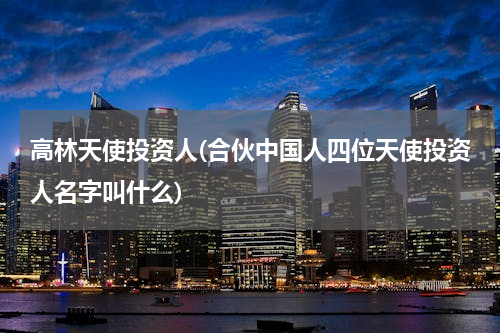高林天使投资人(合伙中国人四位天使投资人名字叫什么)