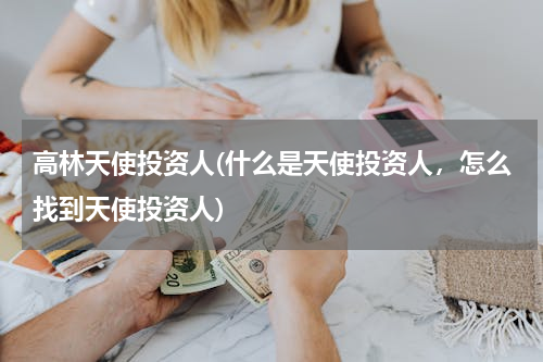 高林天使投资人(什么是天使投资人，怎么找到天使投资人)