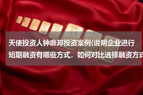 天使投资人钟鼎邦投资案例(说明企业进行短期融资有哪些方式，如何对比选择融资方式)