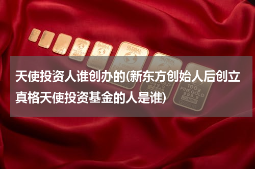 天使投资人谁创办的(新东方创始人后创立真格天使投资基金的人是谁)