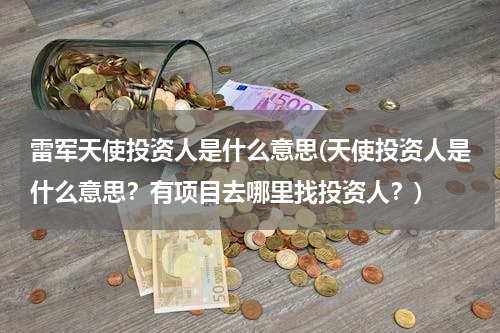雷军天使投资人是什么意思(天使投资人是什么意思？有项目去哪里找投资人？)