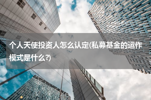 个人天使投资人怎么认定(私募基金的运作模式是什么?)