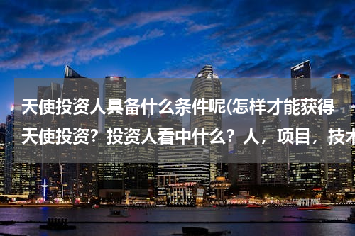 天使投资人具备什么条件呢(怎样才能获得天使投资？投资人看中什么？人，项目，技术？)