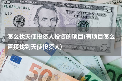 怎么找天使投资人投资的项目(有项目怎么直接找到天使投资人)
