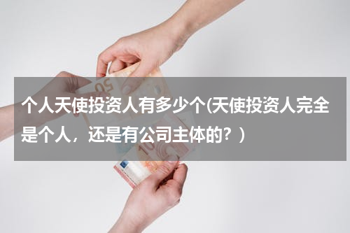 个人天使投资人有多少个(天使投资人完全是个人，还是有公司主体的？)