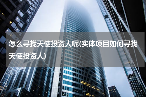 怎么寻找天使投资人呢(实体项目如何寻找天使投资人)