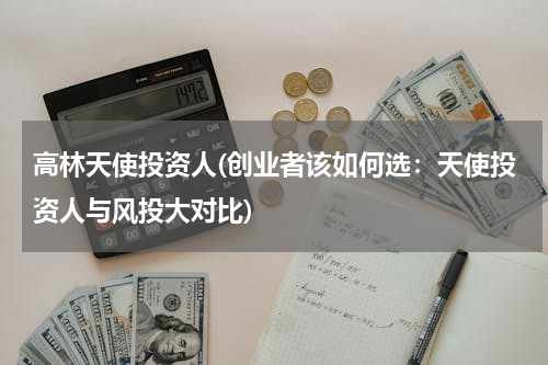 高林天使投资人(创业者该如何选：天使投资人与风投大对比)