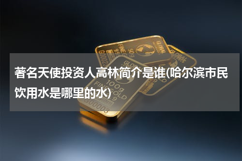著名天使投资人高林简介是谁(哈尔滨市民饮用水是哪里的水)