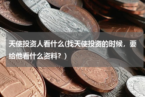 天使投资人看什么(找天使投资的时候，要给他看什么资料？)