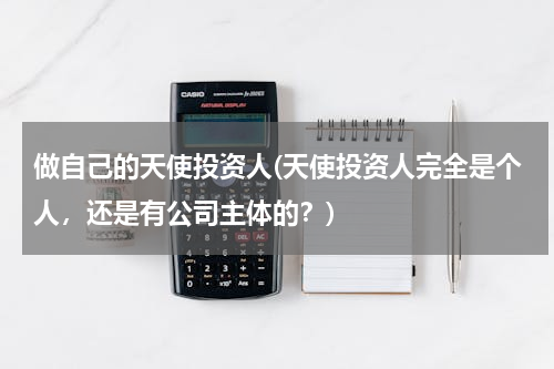 做自己的天使投资人(天使投资人完全是个人，还是有公司主体的？)