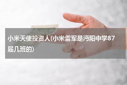 小米天使投资人(小米雷军是沔阳中学87届几班的)