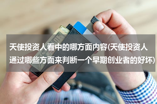天使投资人看中的哪方面内容(天使投资人通过哪些方面来判断一个早期创业者的好坏)