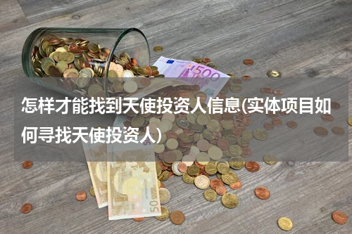 怎样才能找到天使投资人信息(实体项目如何寻找天使投资人)