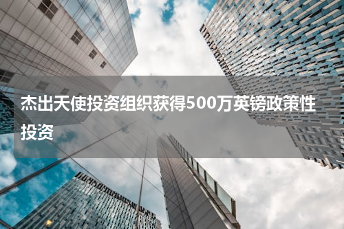 杰出天使投资组织获得500万英镑政策性投资